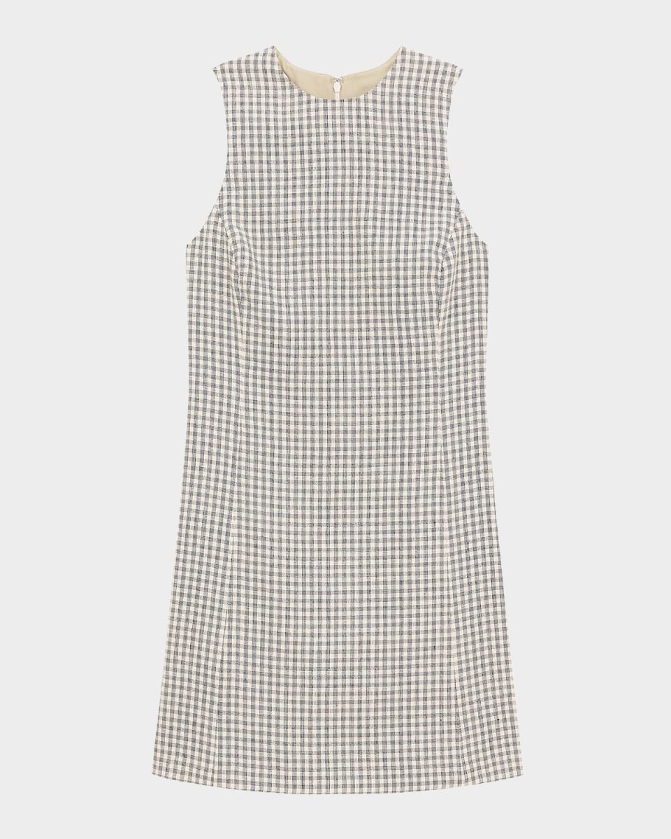 Linear Check Easy Flare Mini Dress